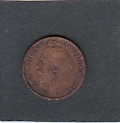 Beschrijving: 1/2 Penny GEORGIUS V  